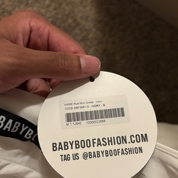 Chic White Mini Dress - Picture 5 of 5